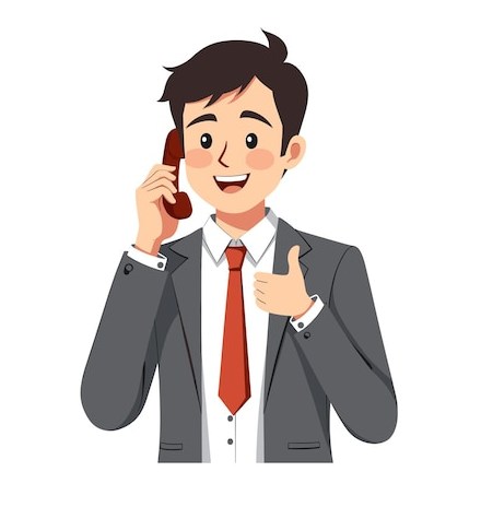 Customer support representative on a call
